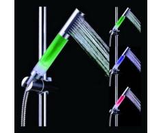 Douchette Douche Pommeau Lumineux LED 3 Couleur Pour Salle de Bain