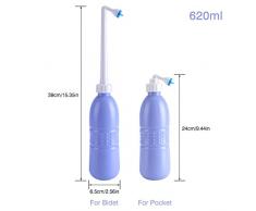 Wifehelper Bidet Pulvérisateur Portable de Voyage avec Bouteille de Bidet à Main pour Laver Les Toilettes, La Salle de Bain, La Maison, Les Voyages, l'Hygiène Personnelle
