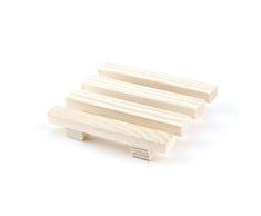 Vige 8 x 7 cm Bois Naturel Porte-Plateau de Rangement Porte-Plateau de Baignoire Plateau de Douche Baignoire Plateau de Douche Baignoire Savon Bain