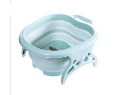 TTZY Baignoire Pliante Pied Portable Baignoire Lavage des Pieds Seau De Massage Voyage Seau Pliant avec 4 Boules De Massage Pieds De Bain en Hiver 2019, A