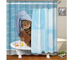 HALOVIE Rideau de Douche 180x180 cm Rideaux Imperméable Résistant à la Moisissure en Tissu de Polyester Effet 3D Baignoire Rideaux avec 12 Crochets Rideaux de Douche pour Salle de Bain Maison