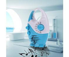 Vanpower Mini AM FM Radio de douche à suspendre de salle de bain étanche Musique radio 2 couleurs bleu