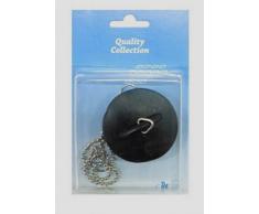 1 BOUCHON POUR EVIER LAVABO BAIGNOIRE AVEC CHAINETTE 5.8 CM