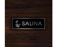 Yilooom Sauna Sign, Sauna Sign, Sauna Door Plate Sign, Hotel Sauna Door Sign, Customizable Hotel Sauna Sign, Hotel Signs, Hotel Decor, Sauna Decor - 3 x 12 inch
