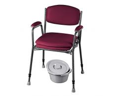 RUSSKA Chaise Percée Réglable, bordeaux
