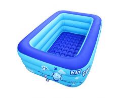 ECOiNVA Piscine Gonflable avec gonfleur électronique Baignoire Gonflable Piscine Pliante (S)