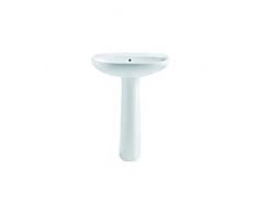 Lavabo sur colonne POLO Lg : 63cm Porcelaine Blanc 325291003