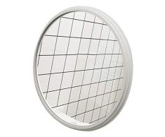 MMLI-Miroirs Miroir Mural Cadre Cercle Noir | Rasage Grand Panneau de Verre à coiffer Rond Flottant Moderne | Meuble-lavabo, Chambre ou Salle de Bain | Pendaison