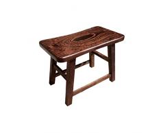 Y&T-0909 Tabouret de Salle de Bain en Bois Massif pour Adultes/tabourets de Bain/sièges de Douche Tabouret Style rétro Anti-humidité antidérapant (Taille : 26.5×13×15cm)