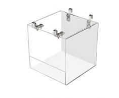 TONGXU Bain Acrylique pour Oiseaux Boîte Suspendue pour Baignoire à Oiseaux Douche Maison de Bains doiseaux 13 x 11 x 13 cm