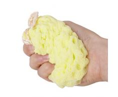 Tinksky Portable en nid dabeille en forme de baignoire douche corps exfoliant Floor nettoyage Puff éponge coussin bain balle (vert)