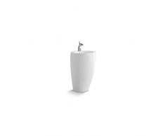 Mob-In Lavabo Colonne Totem Céramique Blanche H85 Boston