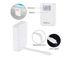 Luminaire de Toilette Veilleuse LED, Capteur Détecteur de Mouvement Éclairage Lampe pour WC Décoration/ Cuvette Siège/ Salle de Bain/ Cabinet/ Lavabo, Seau d'aisances 16 Couleurs