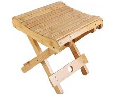 NoBrand Tabourets 01Bamboo Pliant en Bois Massif Domestique Portable Mazar extérieur Chaise de pêche Petit Banc Petit Tabouret de Place Tabouret de Douche