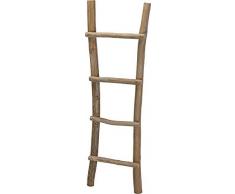 Porte-serviettes en bois en teck fait main naturel 150cm