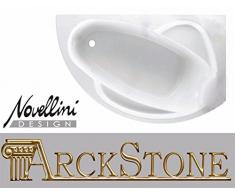 Novellini Vogue Standard encastrer 165x85 55 cm droite DX Bac baignoire à linge économique dangle Angle Asymétrique Coque traditionnelle de jouer eau acrylique Finition blanc brillant séance soutien