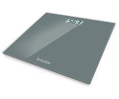 Terraillon Pèse Personne Électronique, Ultra-Plat, Marche/Arrêt Automatique, Grand Écran LCD, 150kg, TX1500, Gris