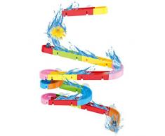 Amycute Jouet Bain Circuit Bille Baignoire Jeux de Bain Enfant Puzzle Jouet d’Eau Construction Roulette Toboggan Douche Ventouse, Jouet de Baignoire pour Enfant Garcon Fille 3 4 5 6 Ans