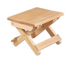 PIONIN Banc Se Pliant en Bois Solide de pin, siège en Bois de Chaise de Tabouret, Banc de Salle de Bains denfants de Tabouret en Bois portatif de ménage pour sasseoir dans la Douche