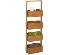 Etagère de salle de bain en bambou (H.88cm)