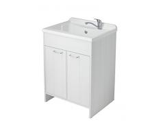 Negrari 9007K Meuble avec lavabo en PVC 60 x 60 x 85 cm