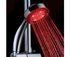 Douchette LED Lumineuse Pommeau de Douche LED Robinet LED Salle de Bain Couleur change Automatique selon la température de l’eau - Style A