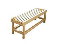 YCSD Banc en Bois Massif Banc À Chaussures en Bois De Pin Indoor & Outdoor Tabouret De Repos Banc De Salle De Bain Tabouret De Fin De Lit (Color : Wood Color, Size : 70cm)