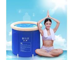 Baignoire Pliage baignoire bain baril baignoire adulte bain gonflable, plus épais baignoire de seau en plastique. ( taille : L )