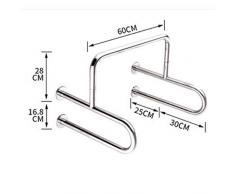 Rail de salle de bains, Wc Accoudoir d'urinoir antidérapant mural de sécurité pour toilettes Garde-corps Accoudoirs Garde-corps Garde-corps ( Color : SILVER , Size : 60*44.8*55CM )