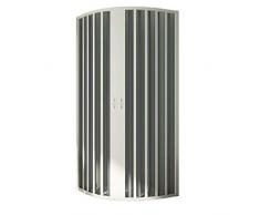 Cabine douche demi-circulaire 70x90 CM Rayons 38 H185 en Plastique pvc modèle Sharp ouverture cent