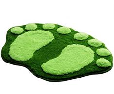 Bigood Tapis Antidérapant Fibre Baignoire Cabine Douche 58.5*38.5cm Vert