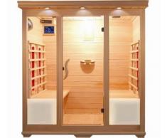 Bagno Italia Sauna infrarouge 175 x 135 pour 4 personnes en bois Hemlock avec chromothérapie