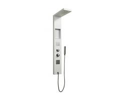 DP Bath Polinesia - Colonne de douche hydromassante en aluminium, blanc