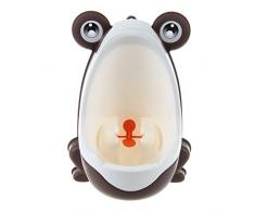 WOVELOT Urinoir d'nfants de Grenouille Elegant Stand rainure d'Urine Mural Vertical (Cafe)