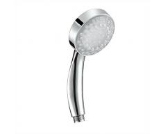 Kbsin212 Robinet Lumineux à LED Embout de Robinet Pomme de douche lumineuse De haute qualité Chromé ABS à main Accessoires de douche Rond
