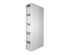 Honor Jojoba Meuble Tiroir Plastique Colonne Tiroir Chariot Tiroir 5 Tiroir Rangement Tour Salle de Bain 17,7 x 7 x 38,8 Pouces