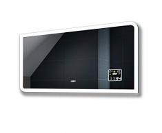 FORAM Moderne Miroir avec LED Illumination Salle de Bain avec Accessoires - sur Mesure - LED Lumineux Miroir avec Éclairage intégré L80