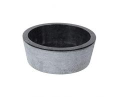 Vasque marbre design ronde à poser NOIR/CREME/GRIS