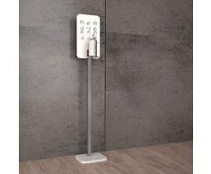 Q&B Grafiche Colonne pour gel lave mains modèle 3 pied totem pour gel gris lave mains