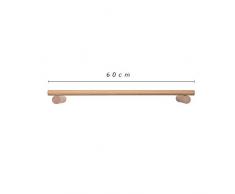 ZYY-Home curtain Porte-Serviettes, Salle De Bains Créative Serviette Serviette Tenture Rack Suspendu Rod Bois Porte-Serviettes Porte-Serviettes,60cm