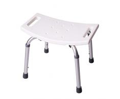 ONVAYA tabouret de salle de bain 150kg | tabouret de douche | siège de douche | chaise de douche | blanc
