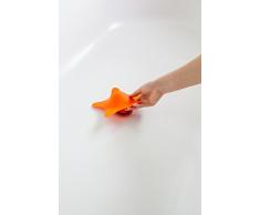TOMY BOON STAR - Bouchon de Baignoire en Forme dÉtoile B11159, Accessoire de Bain pour Bébé, Bouchon de Douche en Silicone, Bode Baignoire Orange.