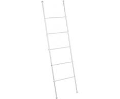 Wenko 22508100 Échelle Porte-serviettes Viva - porte-vêtements, Acier, 43 x 156,5 x 3,5 cm, Blanc