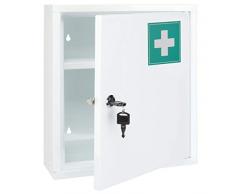 Unbekannt Armoire à Pharmacie en Acier, 31.5 x 10 x 36 cm