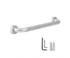 rabbitgoo Poignee de Douche Barre dappui 40CM pour Salle de Bain Barre Dappui Handicapé Baignoire Serviette WC Toilette Rail de Support de Sécurité pour Enfant Femme Enceinte, Personne Agé