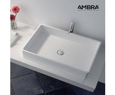 ambra Vasque Double rectangulaire 80 cm en Solid Surface - Malo