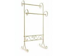Galileo Casa 2420640 Porte-Serviettes, 2 Barres, Fer, Blanc, 32 x 45 x 97 cm