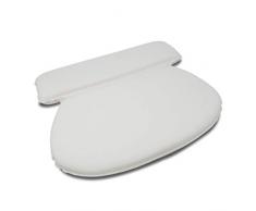Coussin de baignoire Luxamel avec 7 boutons d'aspiration extra puissants Appui-tête pour coussin de baignoire antibactérien.