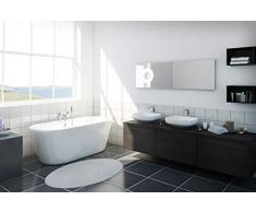 CLEARGREEN- Baignoire en îlot ovale arrondie Freestark 174X80 écologique - 174cm x 80cm