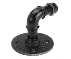 EsportsMJJ Rétro Industriel Mur De Fer Tuyau Accrocher Étagère Murale Support Porte-Serviettes Suspension